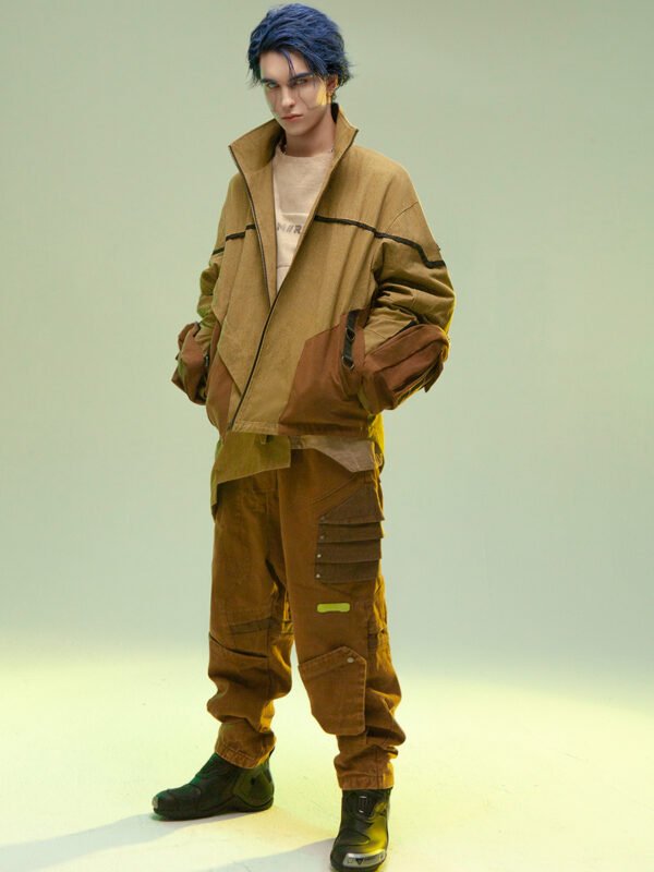 Asymmetric Medium And Long Sandstone Wind Coat - Image 10