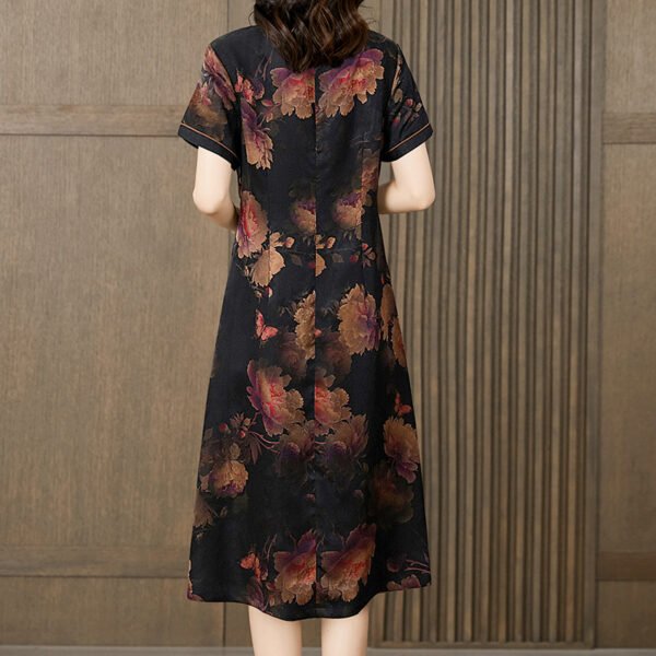 Xiang Yun Satin Improved Cheongsam Silk Mulberry Silk Western Style Women's Clothing - Image 6